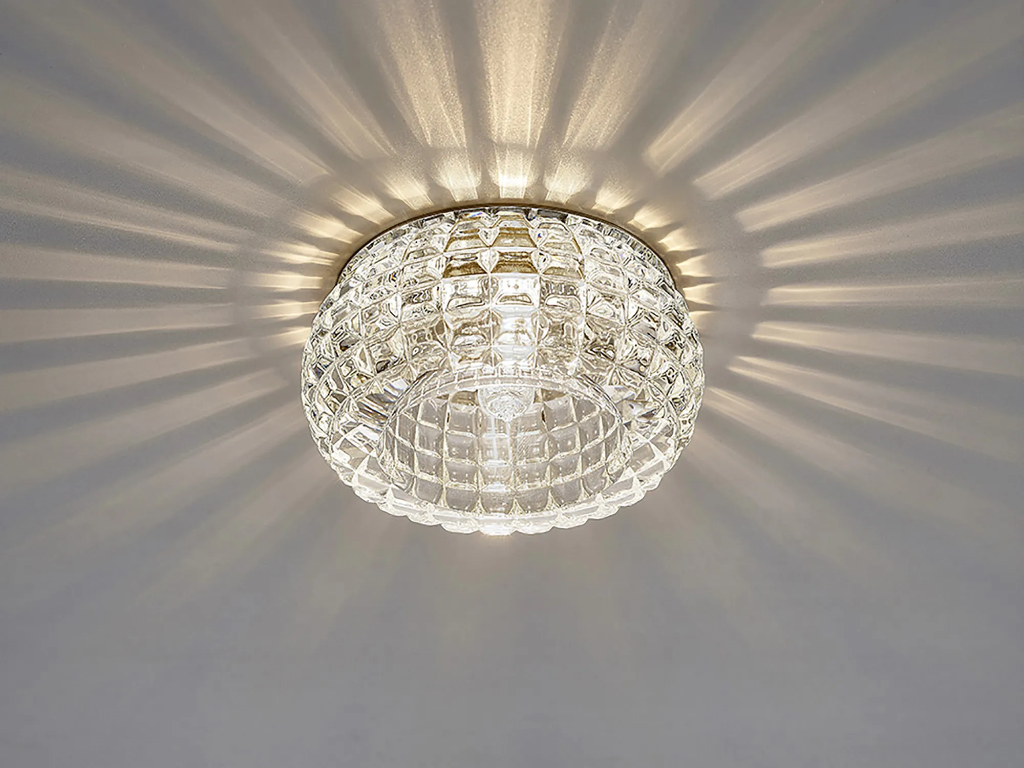 Ria Crystal Ceiling Lights Diyas Recessed Crystal Lights